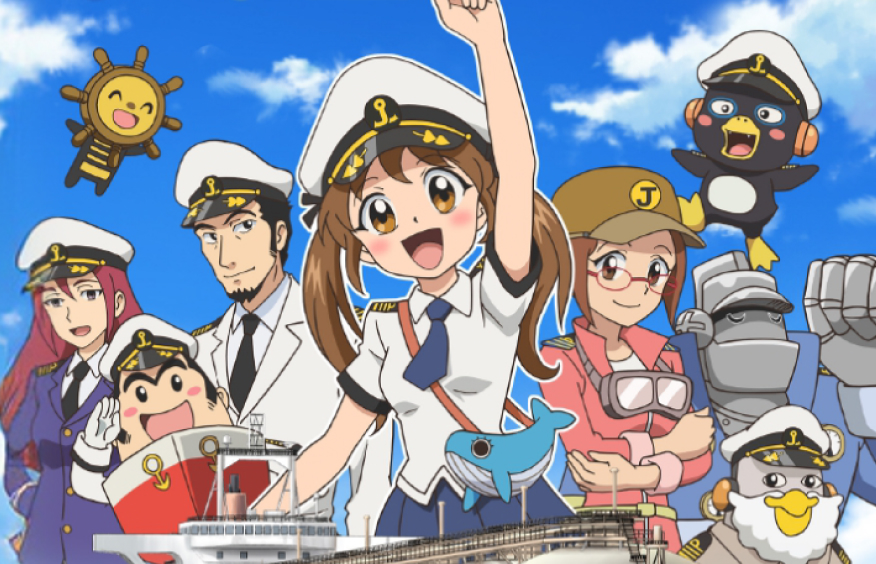 若い世代に船の仕事を伝えるアニメーション